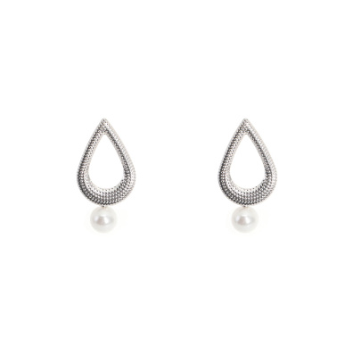 Κρεμαστό σκουλαρίκι ALQ-3352-3 - Ασημί