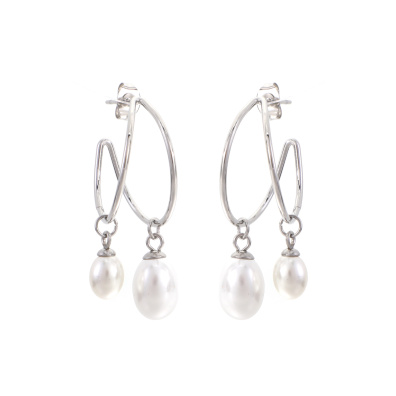 Σκουλαρίκι κρεμαστό CX-2859-20 - Ασημί