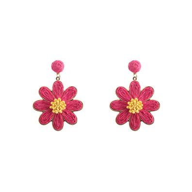 Ψάθινο σκουλαρίκι SASA-9970-13 - Φούξ