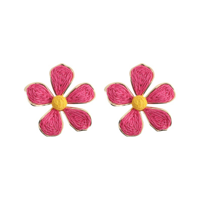 Ψάθινο σκουλαρίκι SASA-9953-13 - Φούξ