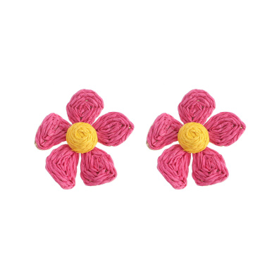 Ψάθινο σκουλαρίκι SASA-9956-13 - Φούξ