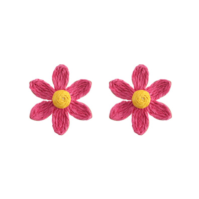 Ψάθινο σκουλαρίκι SASA-9957-13 - Φούξ