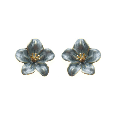 Καρφωτό σκουλαρίκι XY-3526-20 - Πετρόλ