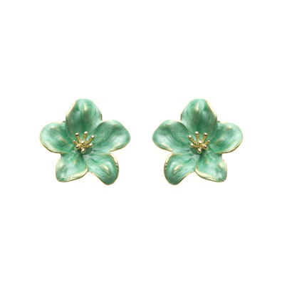 Καρφωτό σκουλαρίκι XY-3526-20 - Πράσινο