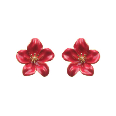 Καρφωτό σκουλαρίκι XY-3526-20 - Κόκκινο