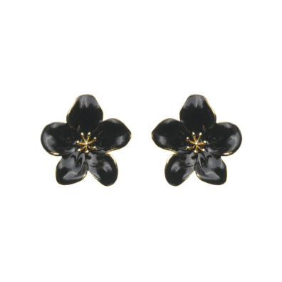 Καρφωτό σκουλαρίκι XY-3526-20 - Μαύρο