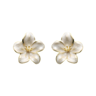 Καρφωτό σκουλαρίκι XY-3526-20 - Μπέζ