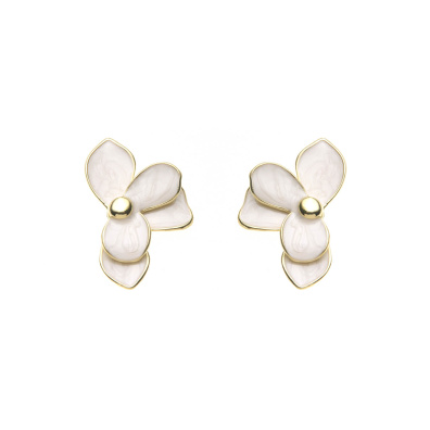 Καρφωτό σκουλαρίκι XY-3523-20 - Μπέζ