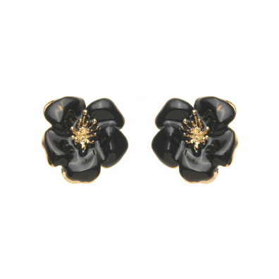 Καρφωτό σκουλαρίκι XY-3527-20 - Μαύρο