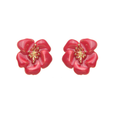 Καρφωτό σκουλαρίκι XY-3527-20 - Κόκκινο