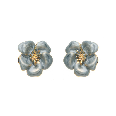 Καρφωτό σκουλαρίκι XY-3527-20 - Πετρόλ