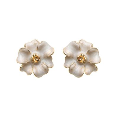 Καρφωτό σκουλαρίκι XY-3525-20 - Μπέζ