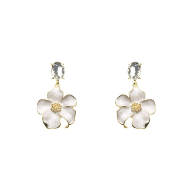 Κρεμαστό σκουλαρίκι XY-3531-20 - Μπέζ