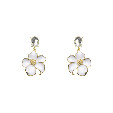 Κρεμαστό σκουλαρίκι XY-3531-20 - Ασπρο