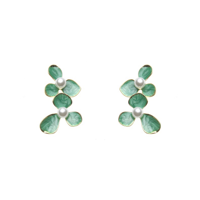 Κρεμαστό σκουλαρίκι XY-3533-20 - Πράσινο