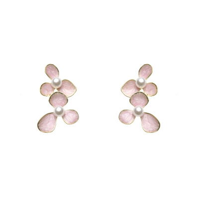 Κρεμαστό σκουλαρίκι XY-3533-20 - Ροζ