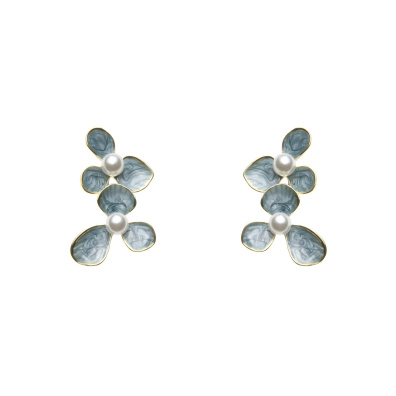 Κρεμαστό σκουλαρίκι XY-3533-20 - Πετρόλ