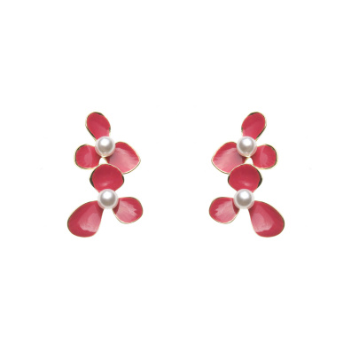 Κρεμαστό σκουλαρίκι XY-3533-20 - Κόκκινο