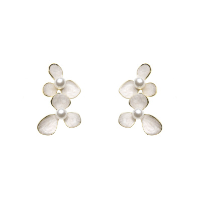 Κρεμαστό σκουλαρίκι XY-3533-20 - Μπέζ