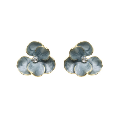 Καρφωτό σκουλαρίκι XY-3516-20 - Πετρόλ