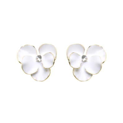 Καρφωτό σκουλαρίκι XY-3516-20 - Ασπρο