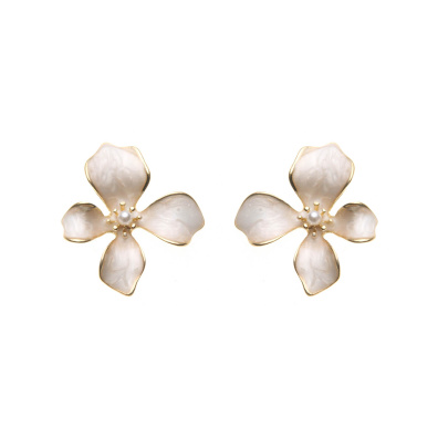 Καρφωτό σκουλαρίκι XY-3521-20 - Μπέζ