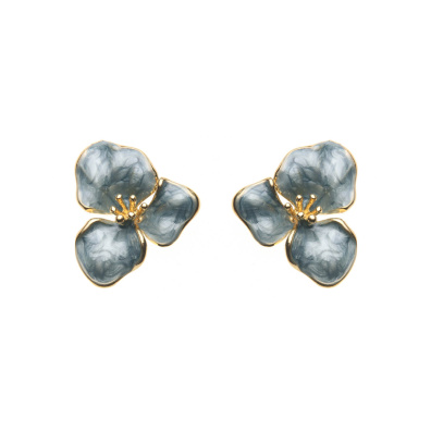 Καρφωτό σκουλαρίκι XY-3518-20 - Πετρόλ