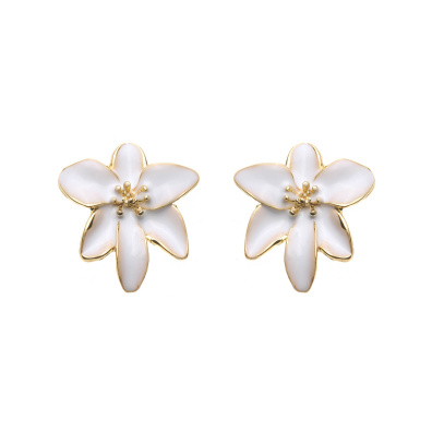 Καρφωτό σκουλαρίκι XY-3512-20 - Ασπρο