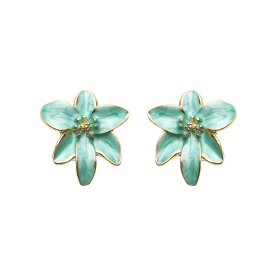 Καρφωτό σκουλαρίκι XY-3512-20 - Πράσινο