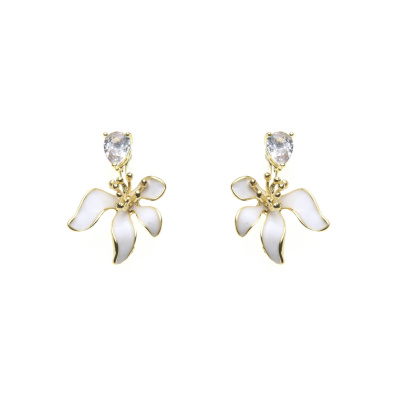 Καρφωτό σκουλαρίκι XY-3515-20 - Ασπρο