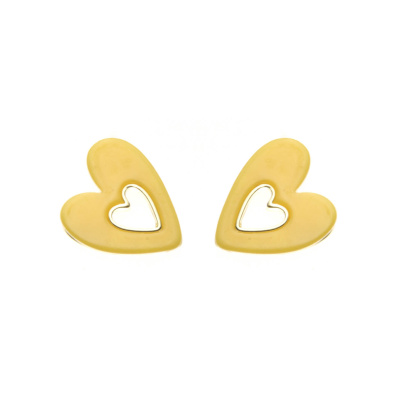 Καρφωτό σκουλαρίκι XY-3541-20 - Κίτρινο