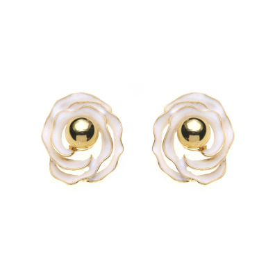 Καρφωτό σκουλαρίκι XY-3520-20 - Ασπρο