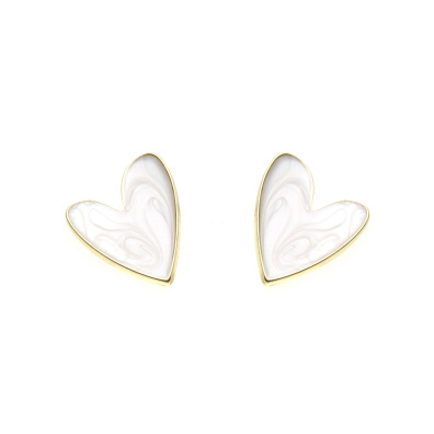 Καρφωτό σκουλαρίκι XY-3539-20 - Μπέζ