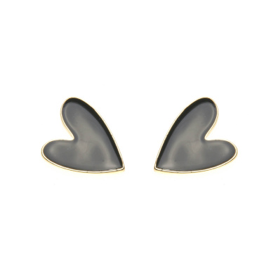 Καρφωτό σκουλαρίκι XY-3539-20 - Μαύρο