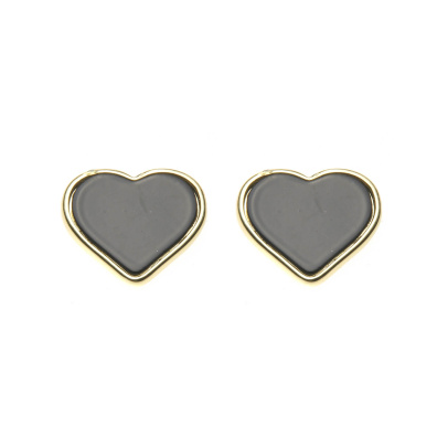 Καρφωτό σκουλαρίκι XY-3540-20 - Μαύρο