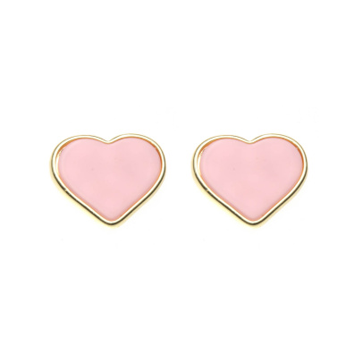 Καρφωτό σκουλαρίκι XY-3540-20 - Ροζ