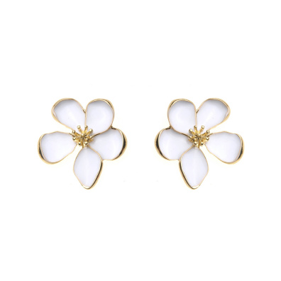 Καρφωτό σκουλαρίκι XY-3519-20 - Ασπρο