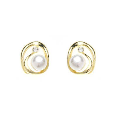 Καρφωτό σκουλαρίκι XY-3537-20 - Ασημί