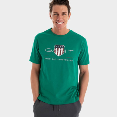 T-shirt Gant 2003199-322 Πράσινο