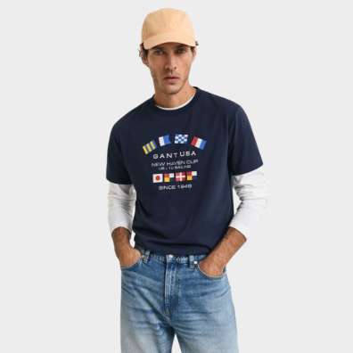 T-shirt Gant 2003299-433 Μπλέ