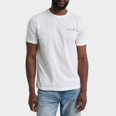 T-shirt Gant 2044017-113 Λευκό