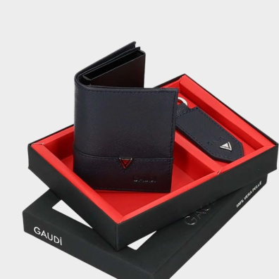 Σετ Πορτοφόλι και Μπρελόκ Gaudi V5AE-12162-V0037 Μπλε