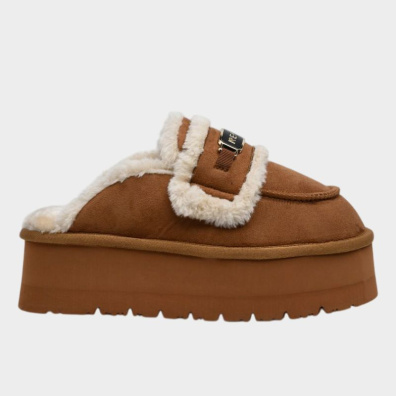 Γούνινη Δίπατη Παντόφλα Replay GWF5A.C0012T.012 Ταμπά