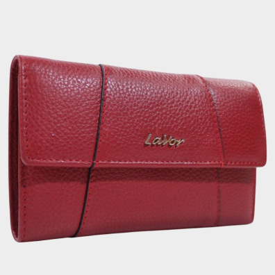 Δερμάτινο Γυναικείο Πορτοφόλι Lavor 1-6071 Κόκκινο