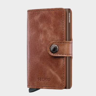 Δερμάτινο Πορτοφόλι Secrid Miniwallet Vintage Cognac Καφέ