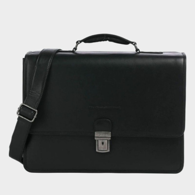 Δερματινος χαρτοφύλακας chesterfield C40.1096 011 Μαυρο