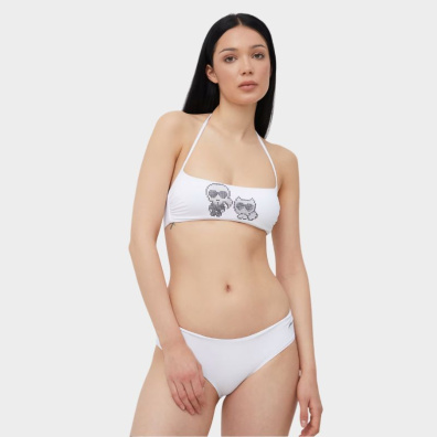 Μαγιό Πάνω Μέρος Karl Lagerfeld KL22WTP04_BIANCO_WHITE Λευκό
