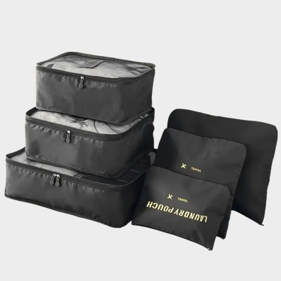 Σετ Τσάντες Οργάνωσης Βαλίτσας 6τμχ  My Choice 7865-BLK Μαύρο