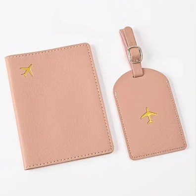 Σετ θήκη διαβατηρίου & Ετικέτα Βαλίτσας My Choice 82087-PNK Ροζ