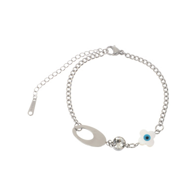 Βραχιόλι AQE-9823-5 - Ασημί